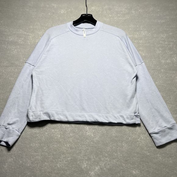 Fabletics Light Blue Crew Neck Long Sleeve Pullover Sweater Women’s Size: S - Picture 1 of 7